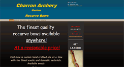 Desktop Screenshot of charronarchery.com