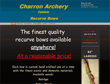 Tablet Screenshot of charronarchery.com